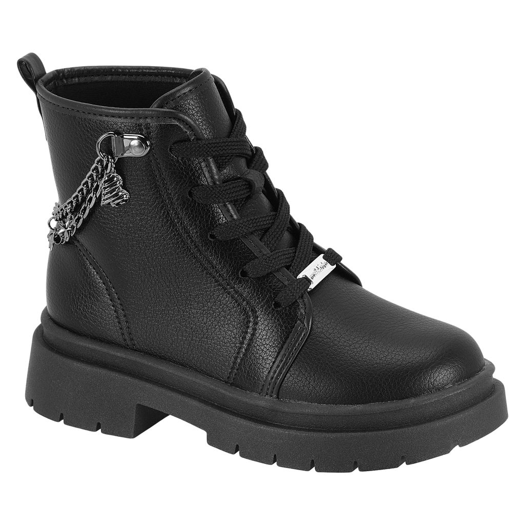 Bota Infantil Molekinha Menina Coturno com Cadarço Ref:.2182120