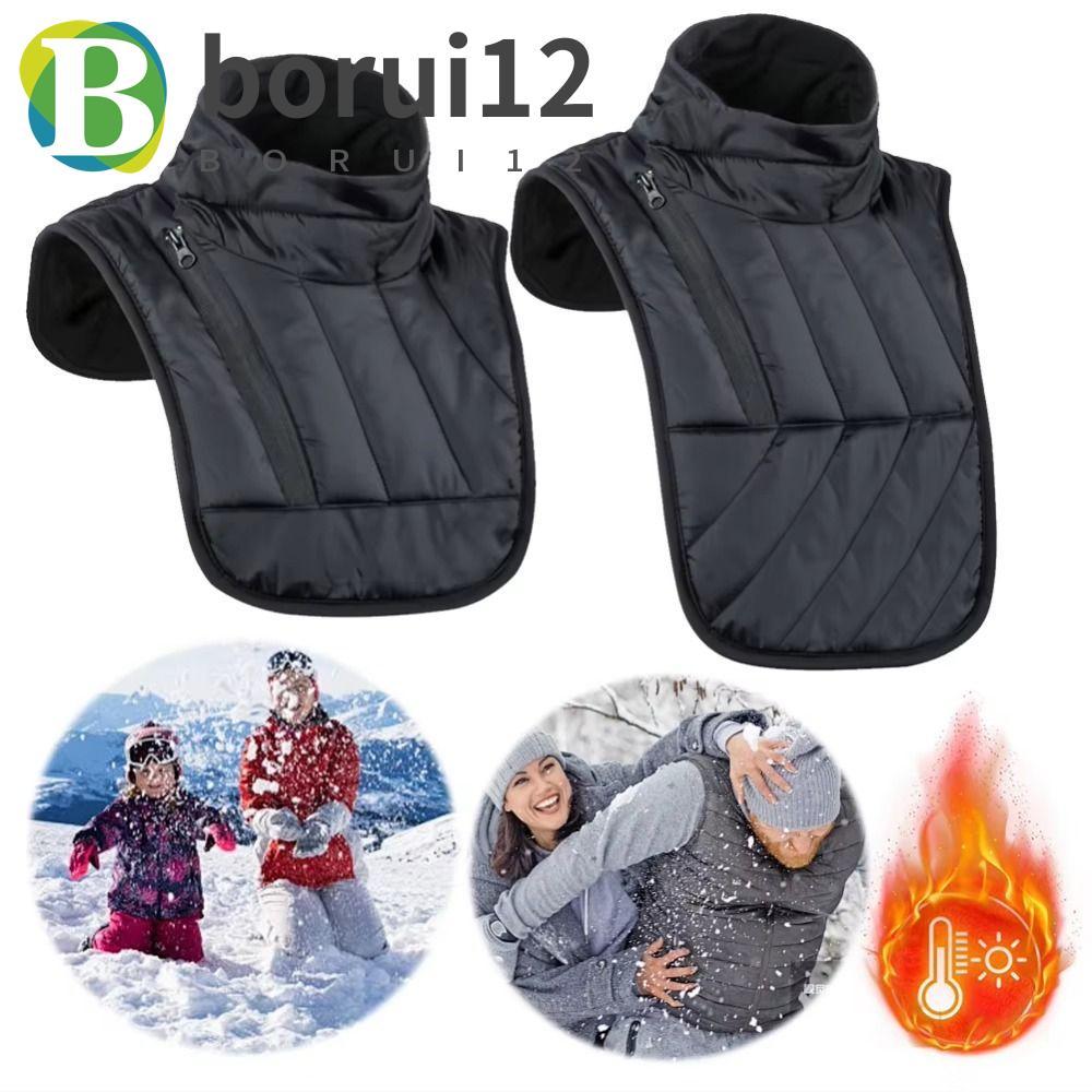 Aquecedor De Pescoço Para Motocicleta De Inverno BORUIB , Colete De Ombro Curto/Longo Ajustável , Lenço Protetor À Prova