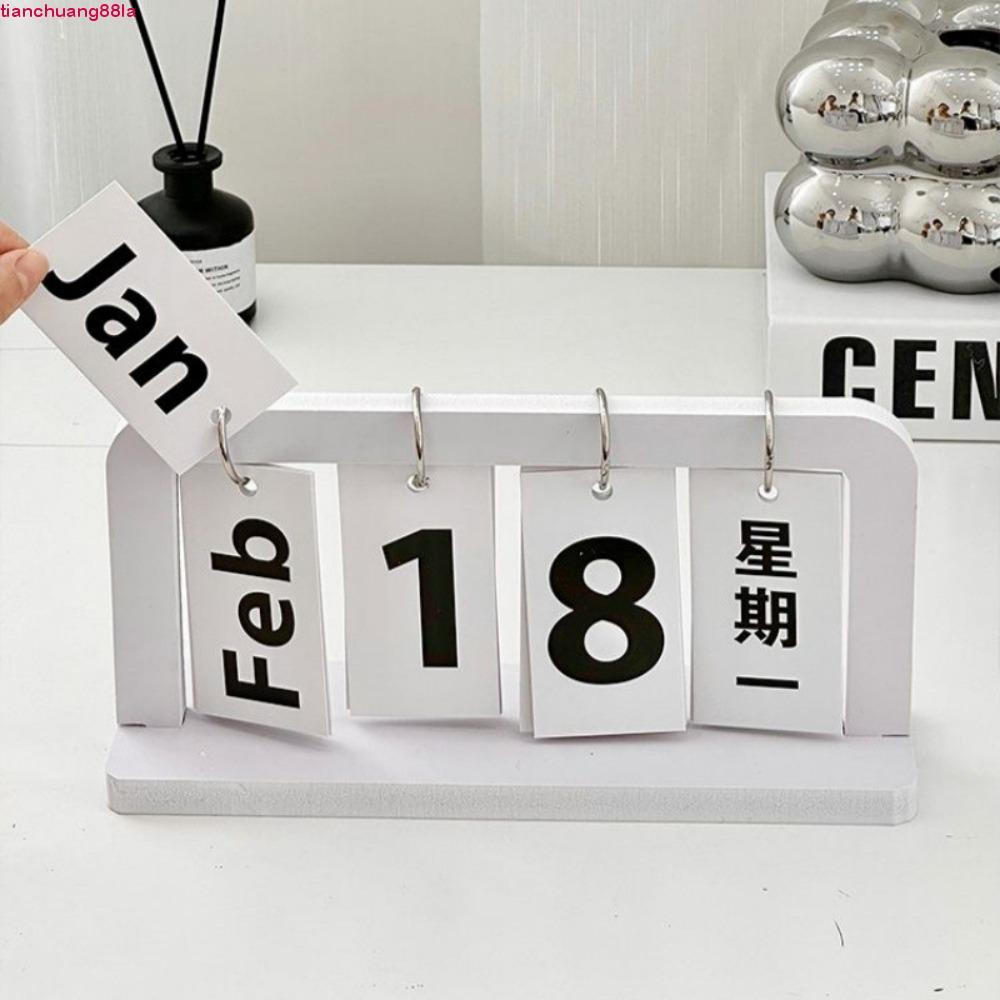 Calendário TIANCHUANG , Perpétuo De Estilo Nórdico Durável , Programação De Mesa Criativa Sólida INS