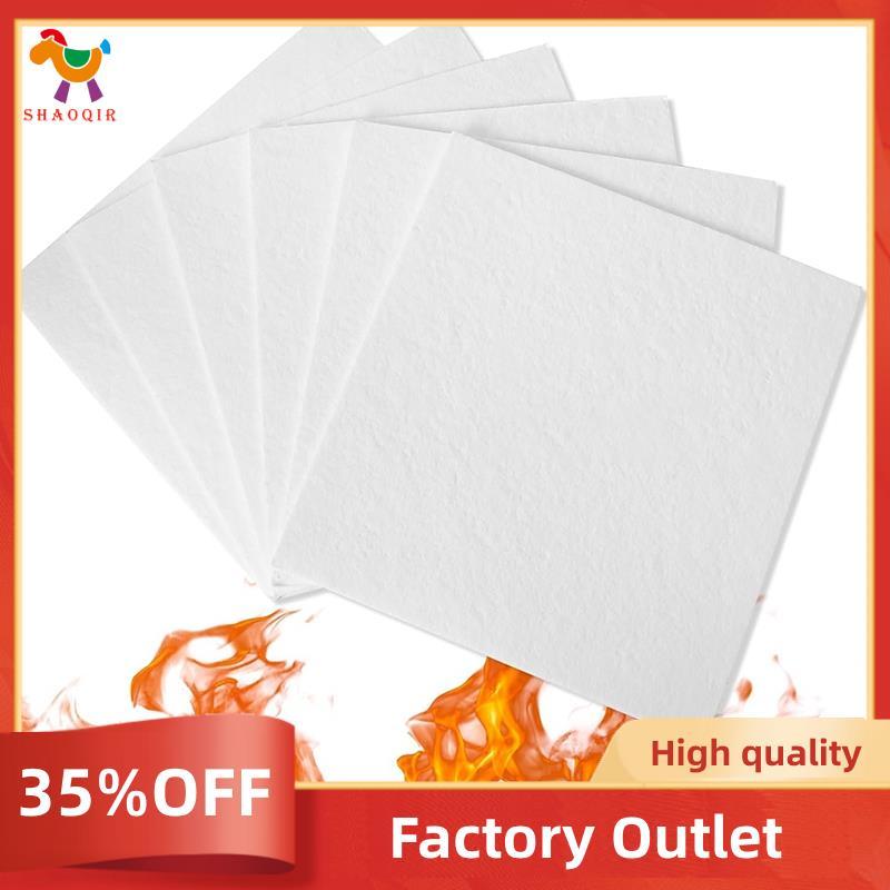 15 Folhas De Fibra Cerâmica Papel Isolamento Junta À Prova De Fogo Forno Microondas Para Lareira Materiais DIY