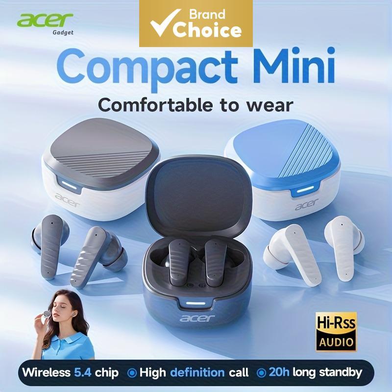 Fones de Ouvido Sem Fio Bluetooth 5.4 Acer OHR503 TWS - Edição Flagship, Áudio Hi-Res HiFi, Áudio Espacial, Redução de