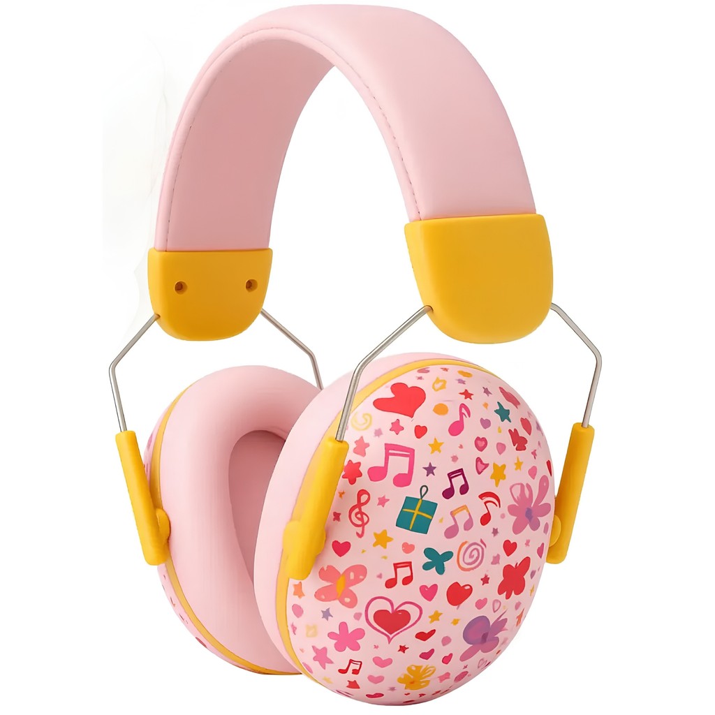 Abafador De Ruido Infantil Criança Autista Fone Rosa