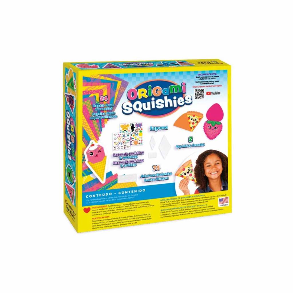 Kit origami Squishies com 24 folhas Creativity for Kids 6518900 Faber-Castell