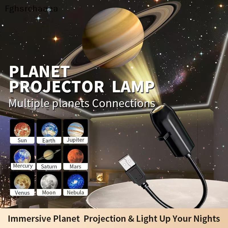 Imagem FG USB Projeção Luz Noturna Para Quarto Teto Sala De Estar 3 Modos De Cor Estrela Atmosfera Lâmpada Ambiente Relaxante C