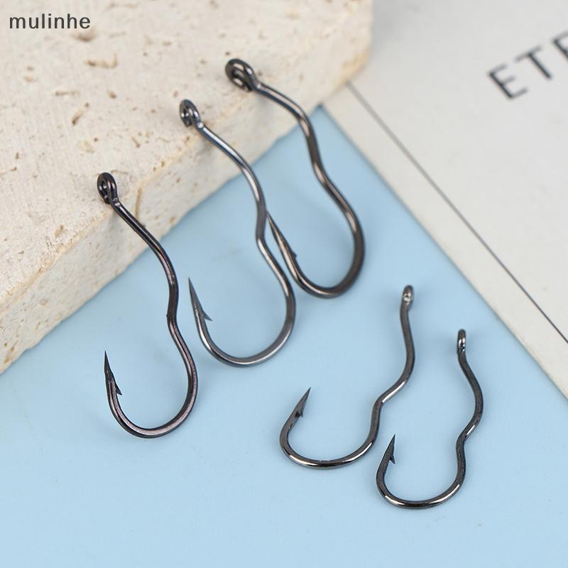 50 Peças De Anzóis De Pesca Premium-Design Farpado Para Punho De Peixe Antiderrapante E Seguro | Confiável Água Doce Sal