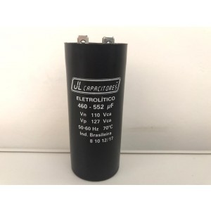 NoBrand Capacitor JL Com Suporte e Tampa 460-552 110V NoBrand 110V Produto Novo Envio Rápido Garantia 30 Dias