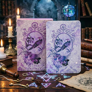 Cartas Oracle Lenormand Lavanda Para Iniciantes , 39 Folhas , Baralho De Tarô Roxo Aventura , Meditação , Casa , Viagem