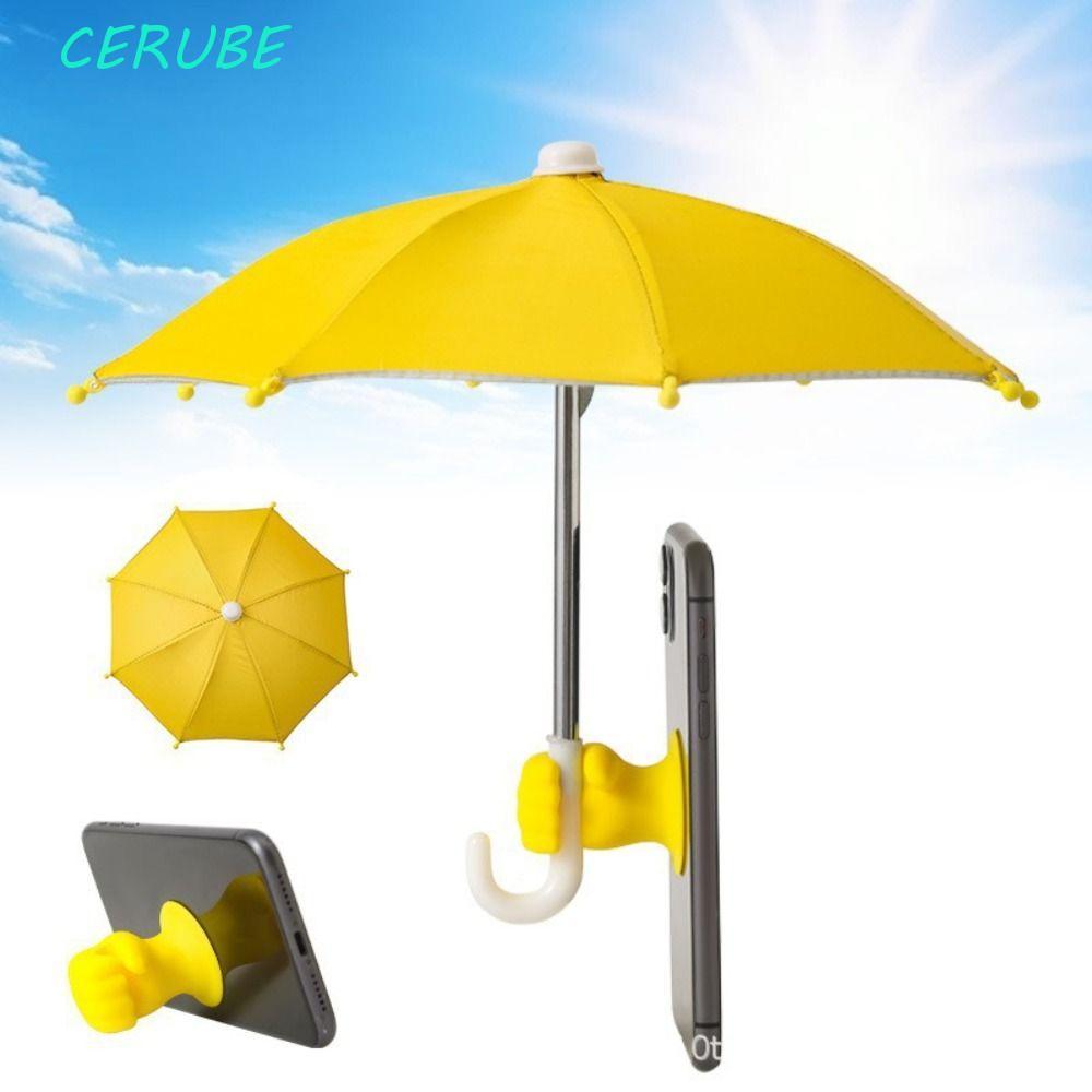 CERUBE Mini Guarda-Chuva Para Telefone , Suporte Ventosa De Tela Anti-Reflexo , Sol