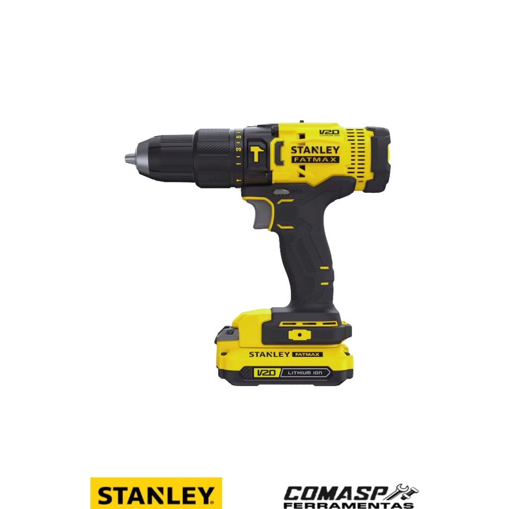 Parafusadeira Furadeira Impacto Scd711d2k STANLEY 20v Carregador bivolt 2 Baterias 1.5Ah · foto 2