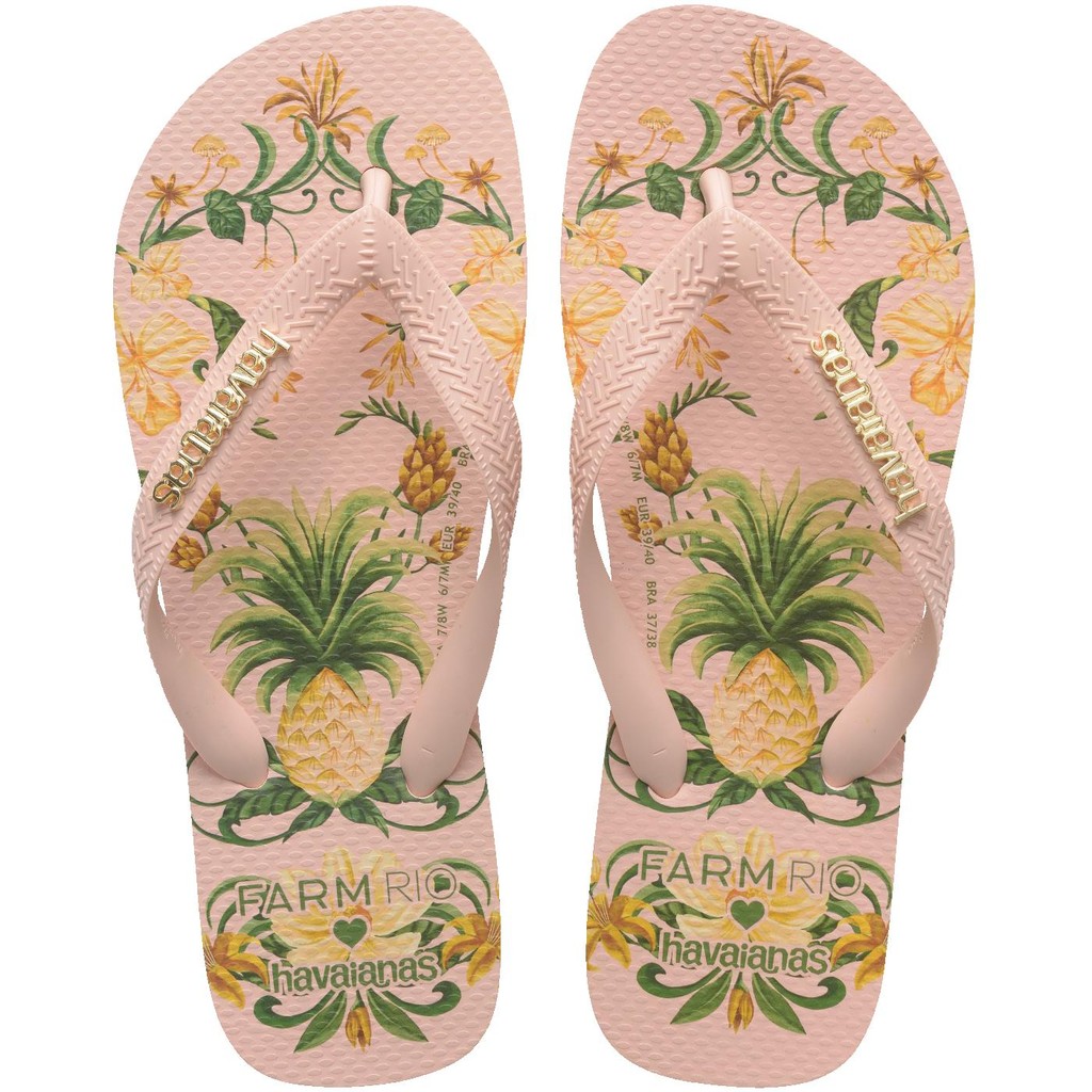 Chinelo Havaianas Farm Beleza de Abacaxi em Oferta na Shopee