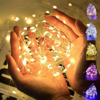 Luzes De Fadas LED De Fio De Cobre De 2M-Mini Cordas De Luz Para Quarto , Casamento , Fes…