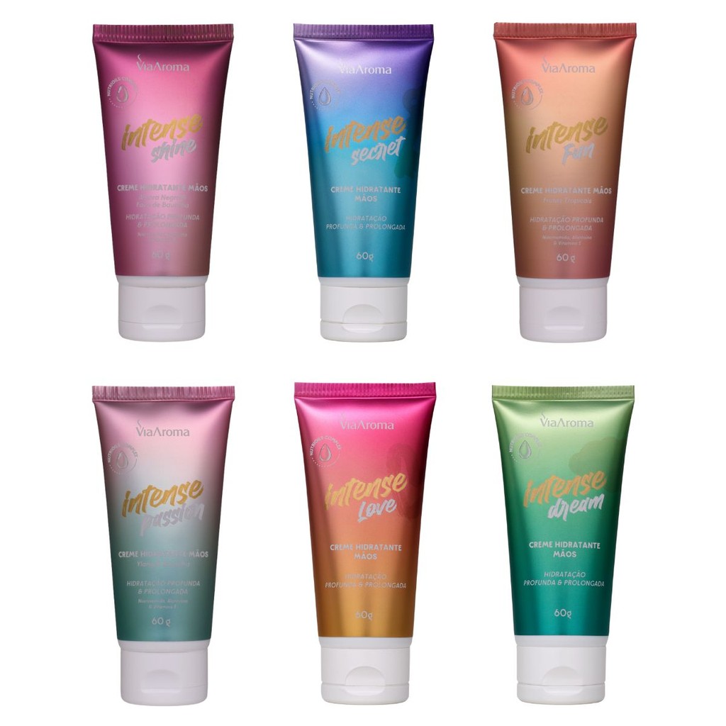 Creme Hidratante Desodorante Mãos Intense Via Aroma - 60g em Oferta na Shopee