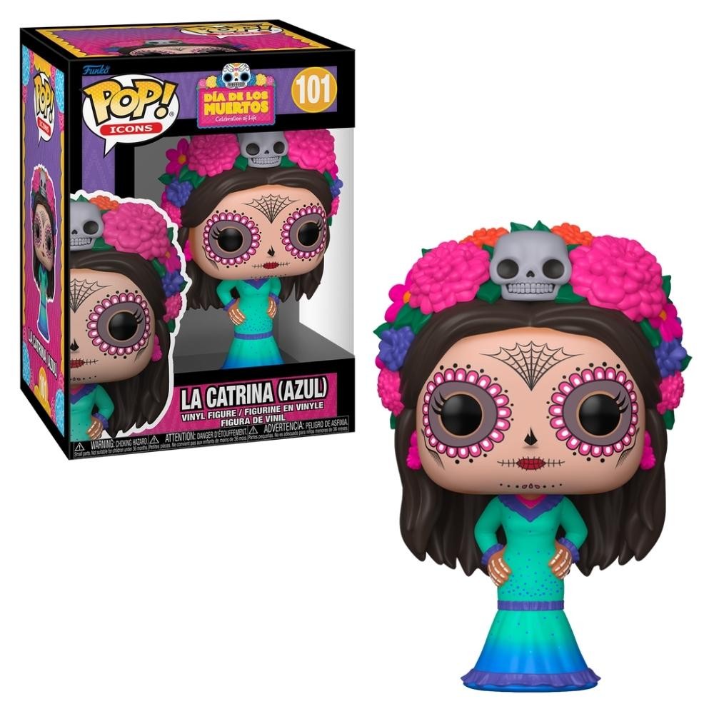 Boneco Funko Pop! Dia dos Mortos - La Catrina (Azul) em Oferta na Shopee