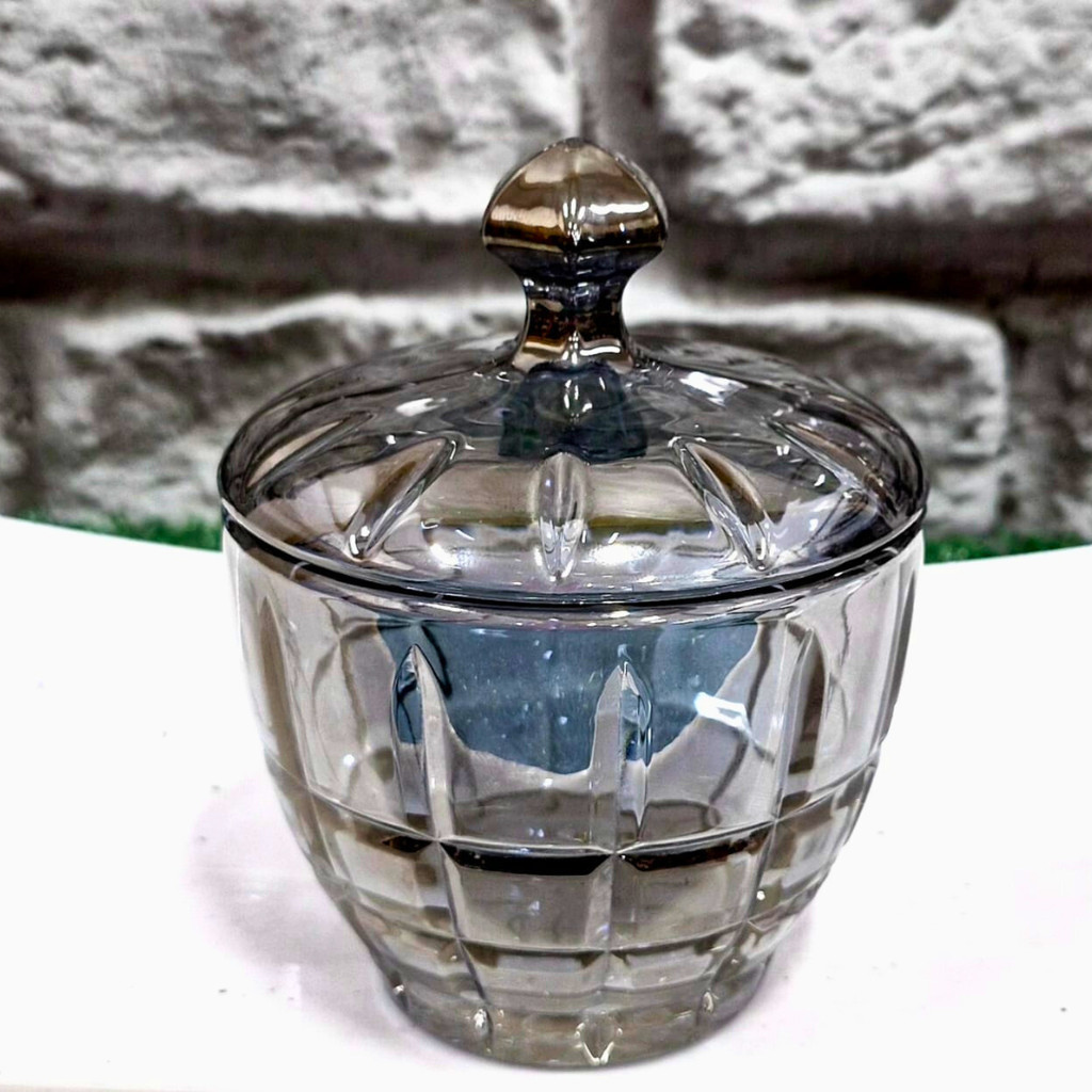 Baleiro Multiuso Potiche 10,8cm de Vidro - Mek