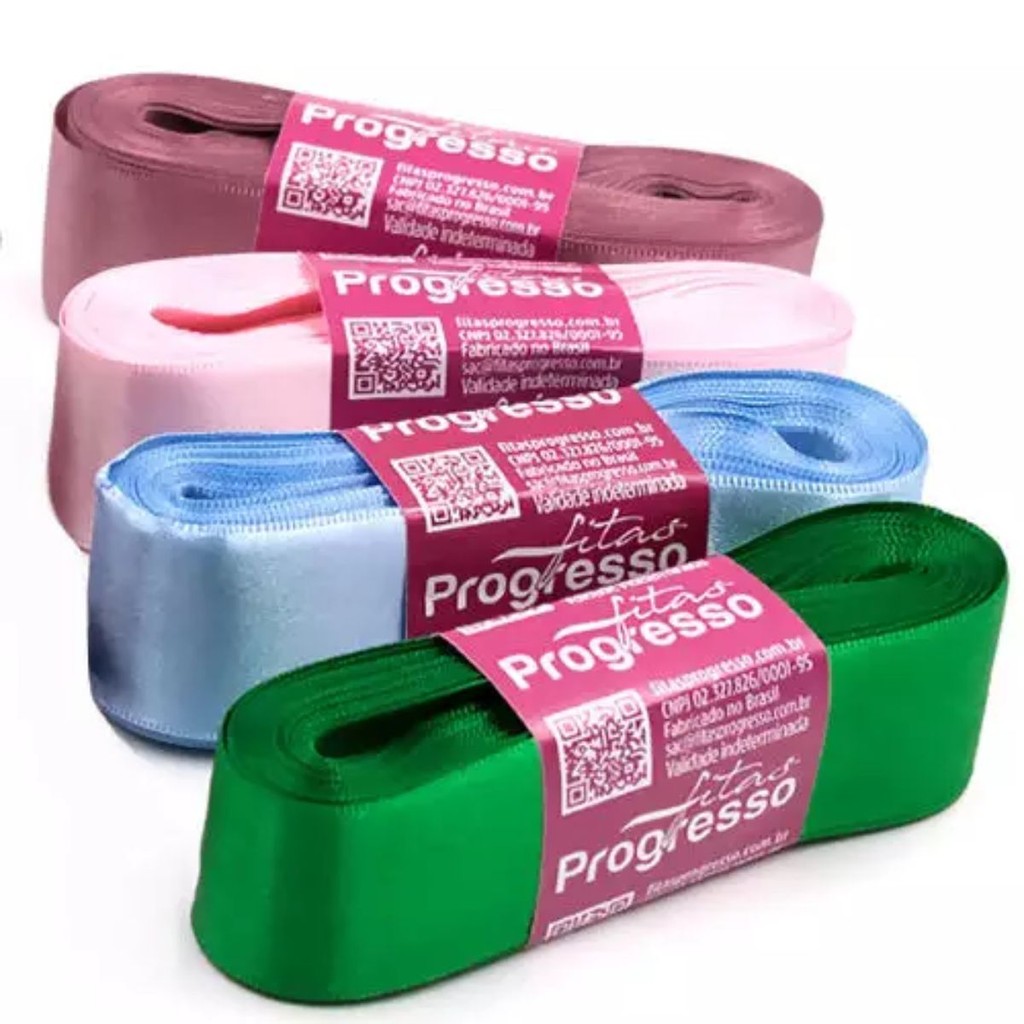 Fita de Cetim Nº07 30mm Progresso com 10 Mts  CF007 COR