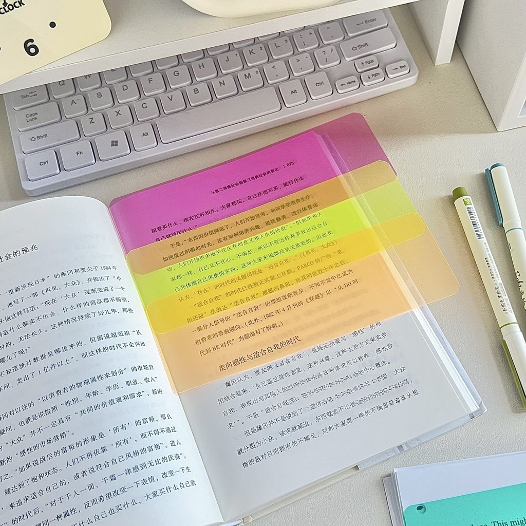 Tiras De Leitura Guiada , 5 Peças , Marcador Colorido , Sobreposições De Destaque , Para Dislexia , Assistida , Papelari