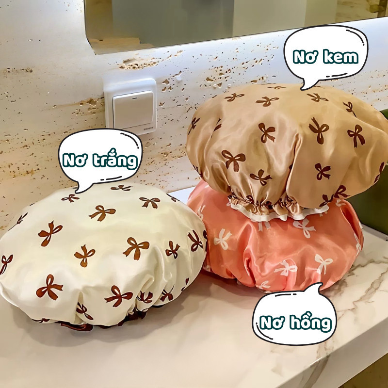 Touca de banho dupla à prova d'água, arnês de banho para uso doméstico, feminino, adulto, crianças, capa de cabelo, cozi