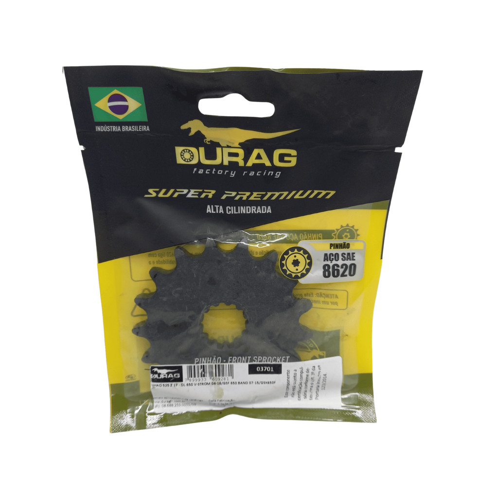 Pinhão Piao peao Durag 17 Dl1000 V-strom Gsx750r 2000 à 2016