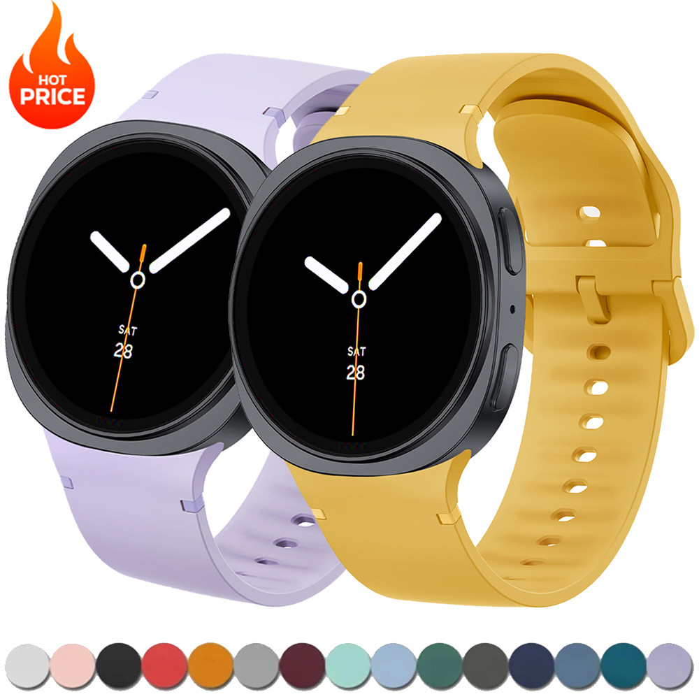 Pulseira De Silicone Para Samsung Galaxy Watch 8 44mm 40mm 8 Clássico 46mm Espor