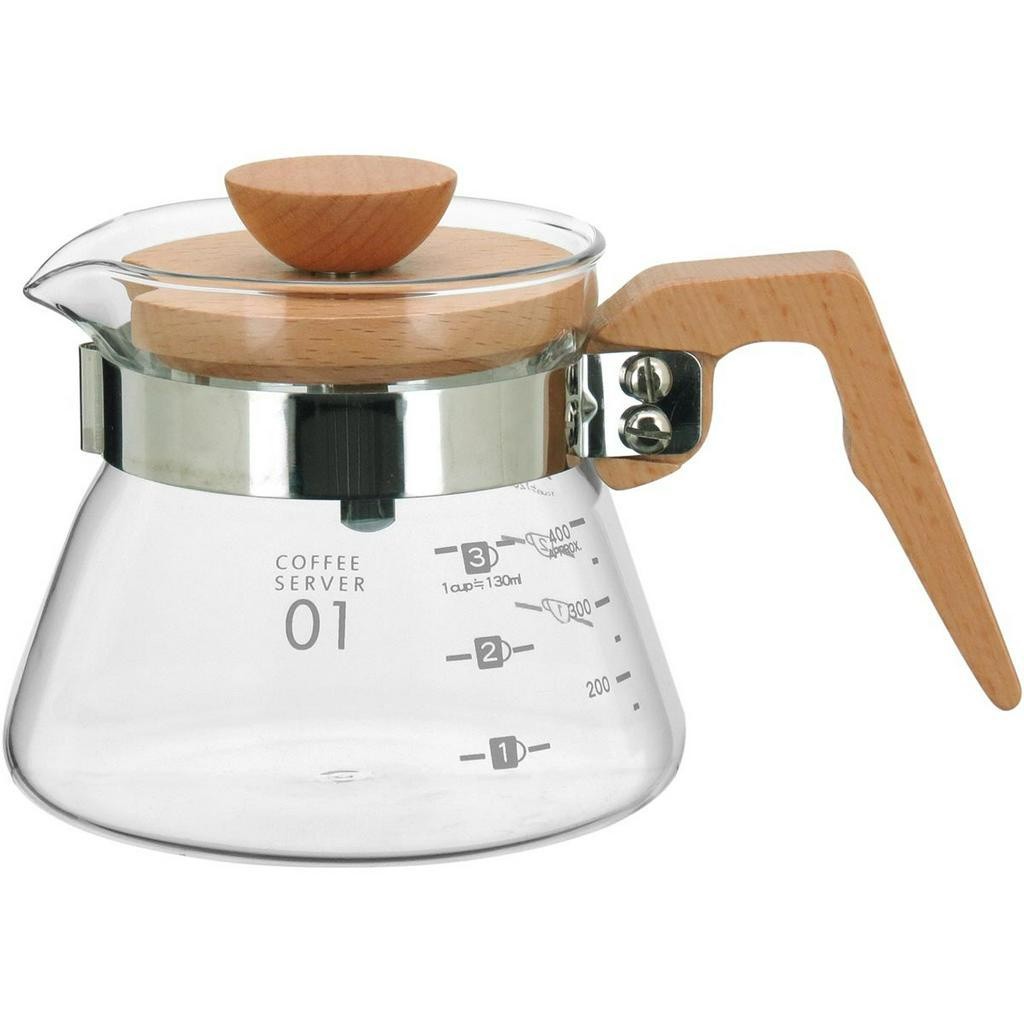 CAFETEIRA BALZAC TAMPA MADEIRA BOROSSILICATO 400ml 10x18x18cm TRANSPARENTE