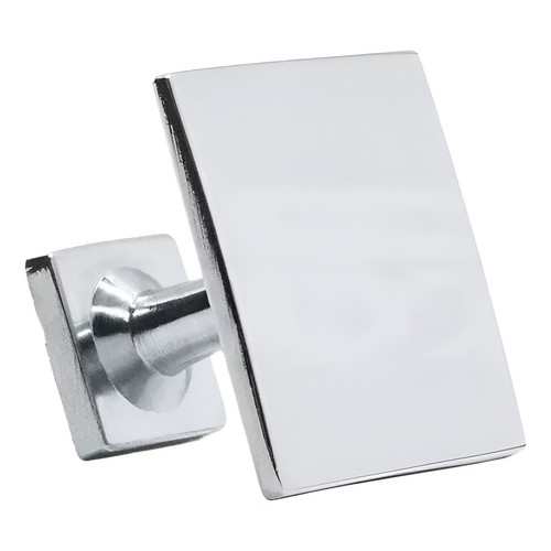 Puxador Gaveteiro Quadrado Cromado 22mm Gavetas Portas Pega