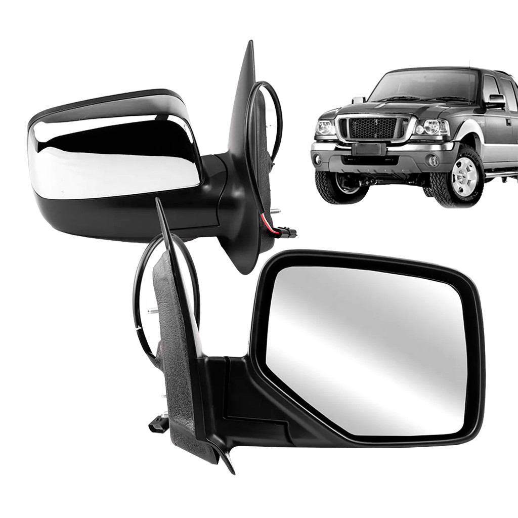 Par Retrovisor Ranger 2005 2006 2007 2008 2009 Elétrico Cromado em Oferta na Shopee