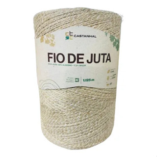 Fio de Juta Bouclé 1.125mts Artesanato Decoração Castanhal em Oferta na Shopee