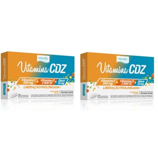 Kit 2 Suplemento Equaliv Vitamina CDZ Zinco 30Comps em Oferta na Shopee
