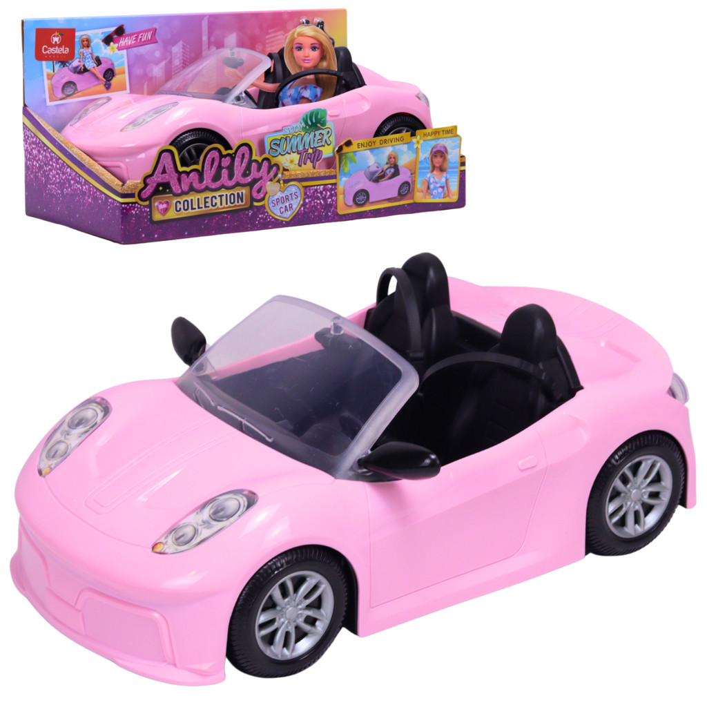 Carro de Boneca Brinquedo Anlily Esportivo Conversivel - Castela