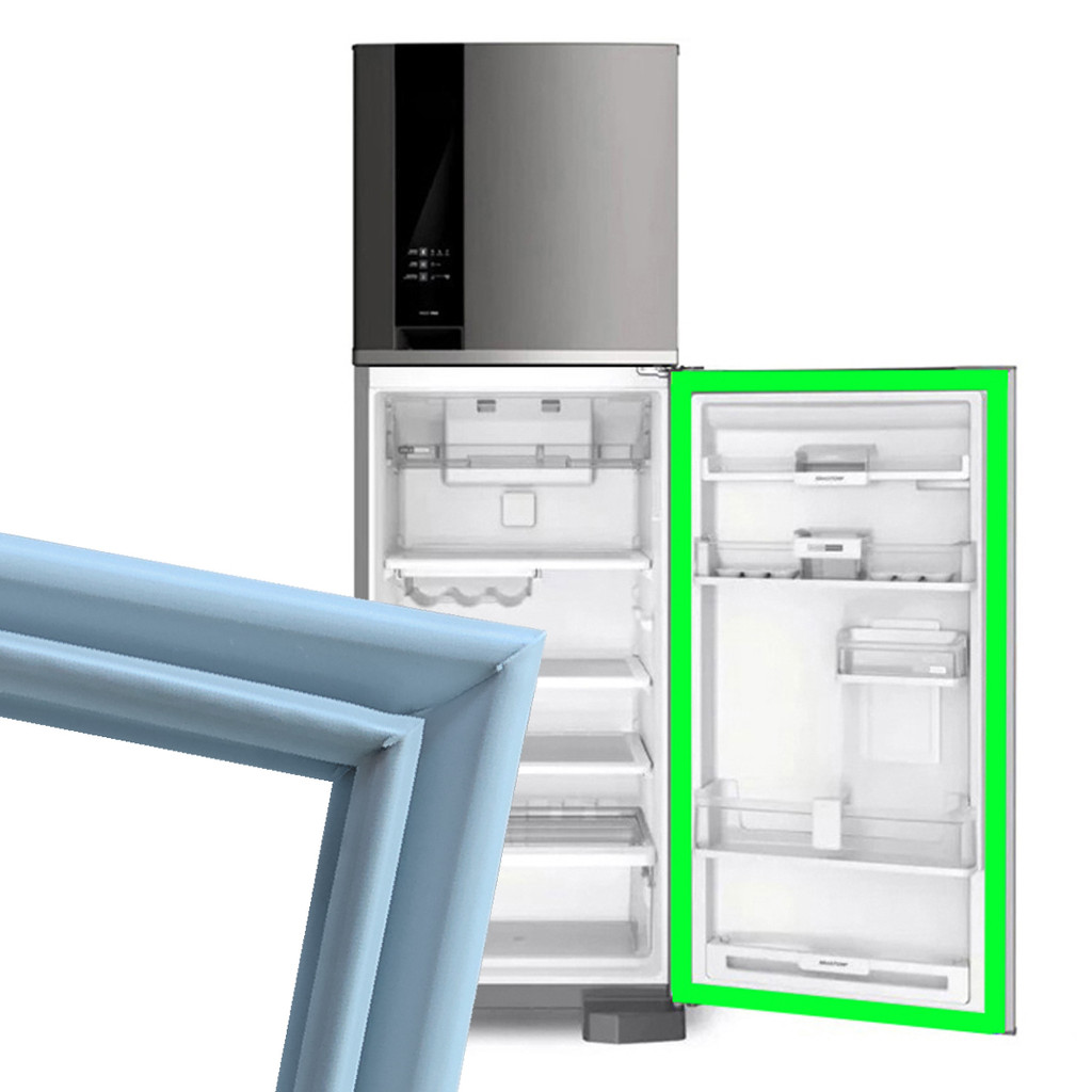 Borracha Gaxeta Geladeira Bosch Glass Line 47 Porta 116x68