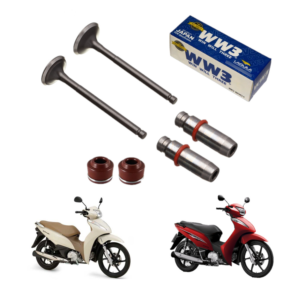Kit Válvula Retentor Guia Biz 125 2005/2025 Original