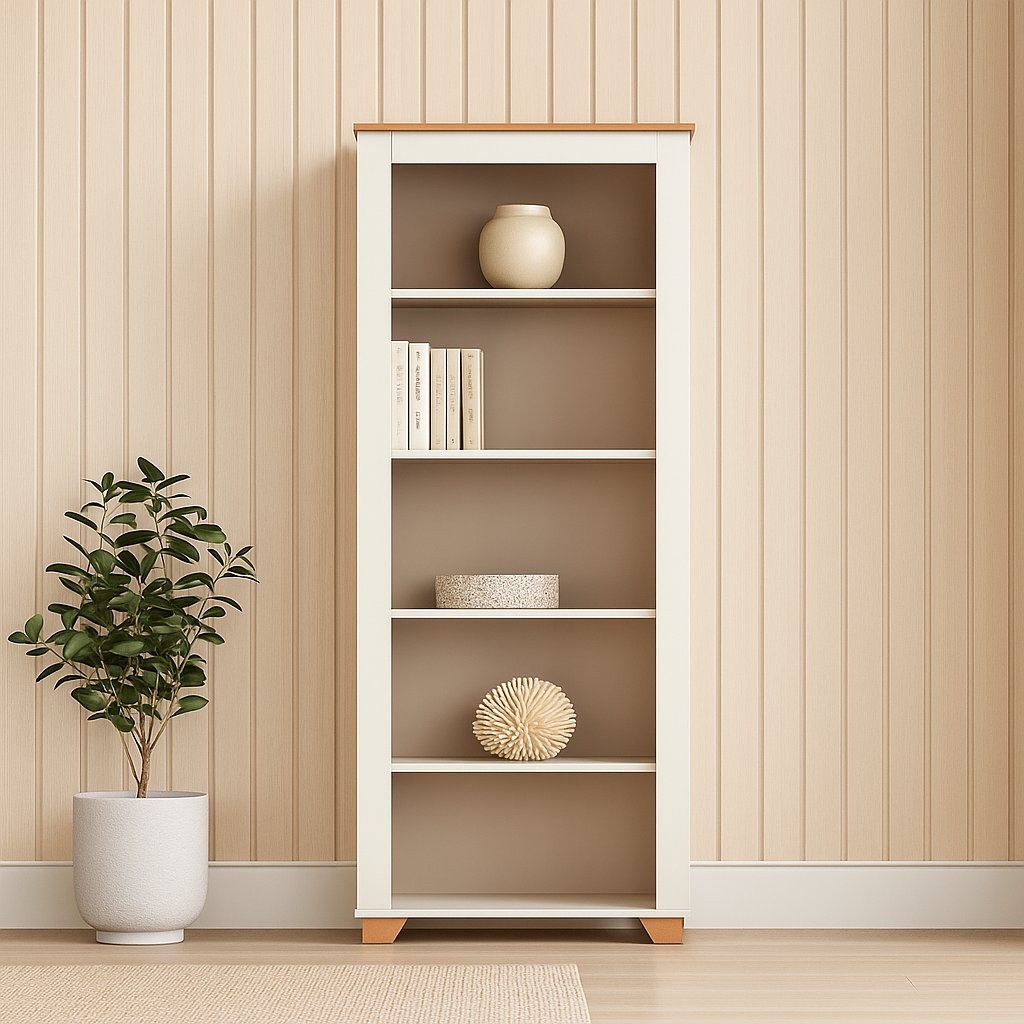 Estante para Livros 4 Prateleiras Ananda CabeCasa MadeiraOriginals em Oferta na Shopee