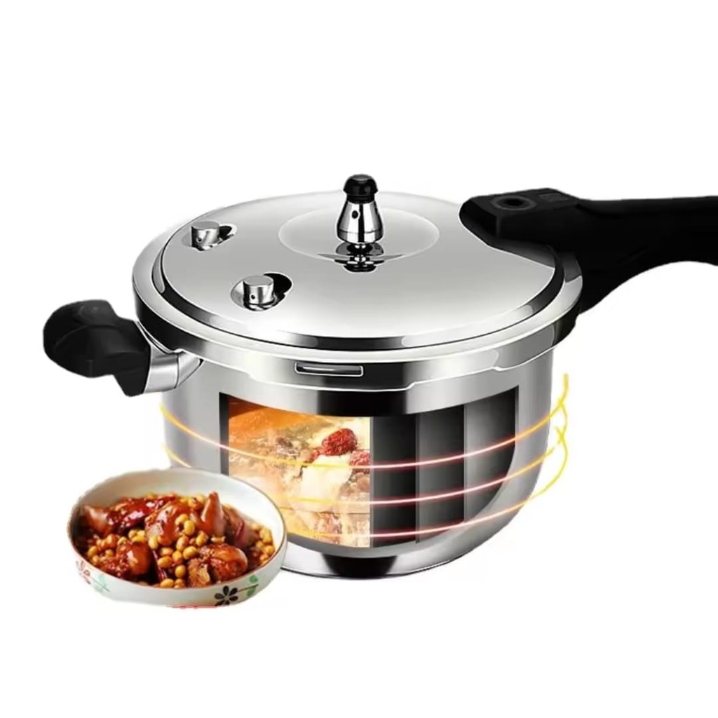 Panela de Pressão em Inox 6 Litros - 22cm Para todos Fogões - AG1227 Qualidade