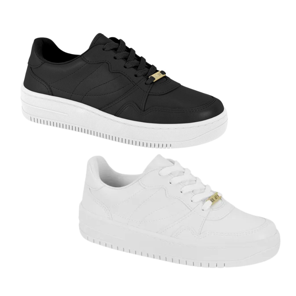 Tênis Vizzano Casual Feminino Plataforma Flatform Confortável em Oferta na Shopee