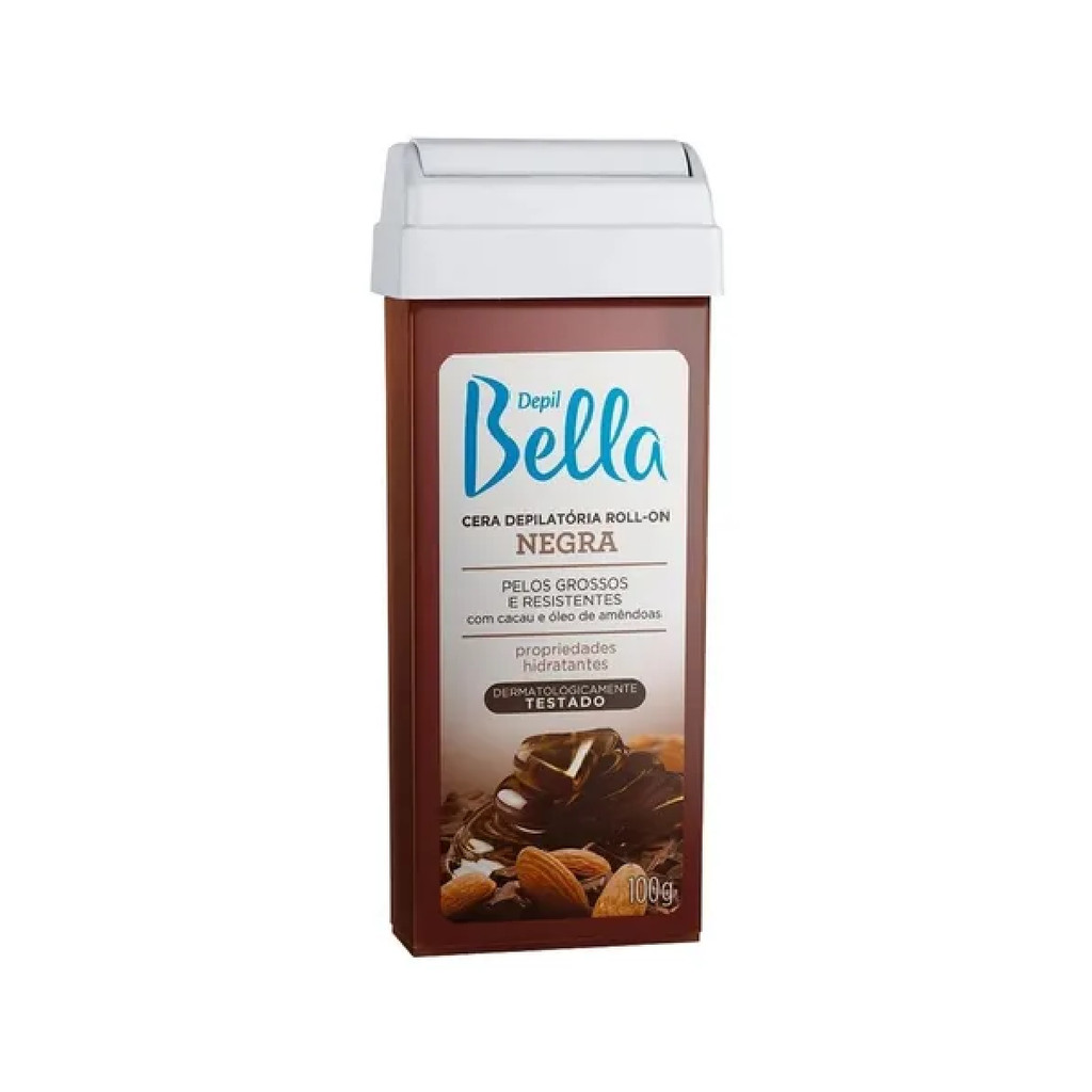 Depil Bella Cera Depilatória Roll-on Negra 100g (Kit 24uni)