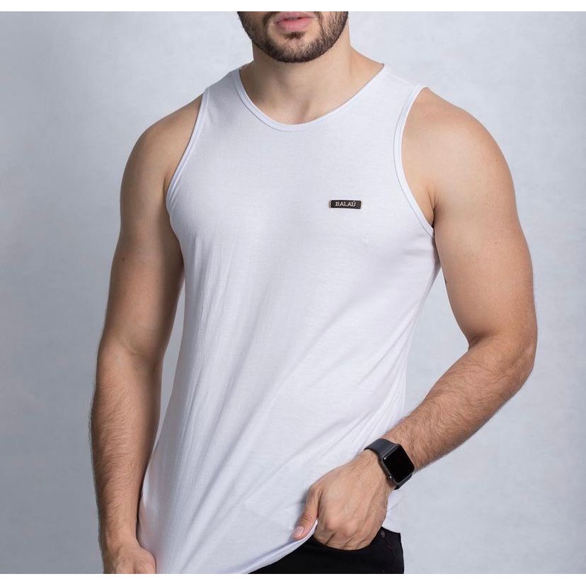 Camiseta Regata Malha Fria Com Elastano