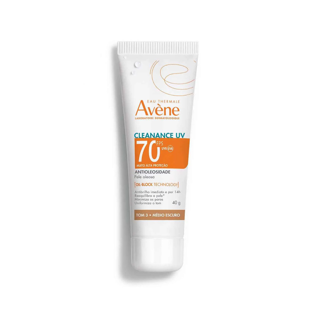 Protetor Solar Avène Cleanance Uv Fps70 Tom 2 Médio 40g VALIDADE 10/2026