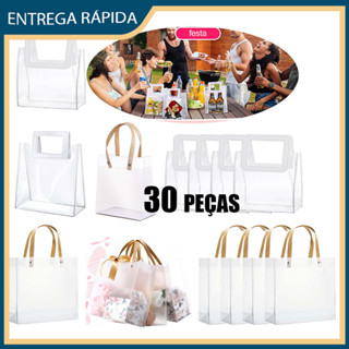 Conjunto de 30 bolsas com alça de PVC com alça, lembranças de aniversário, sabonete, aromaterapia, bolsa em Oferta na Shopee