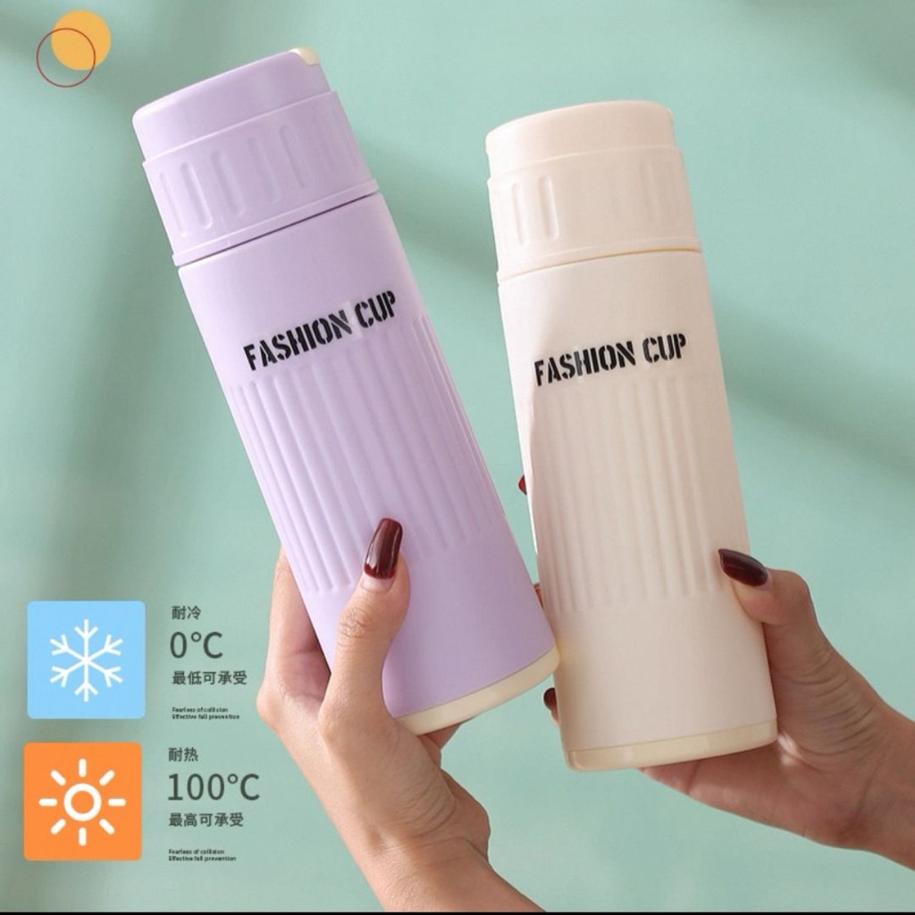 Garrafa Hidratação com Estilo 500ml | Vidro Interno + Proteção Texturizada | Compacta e Colorida em Oferta na Shopee