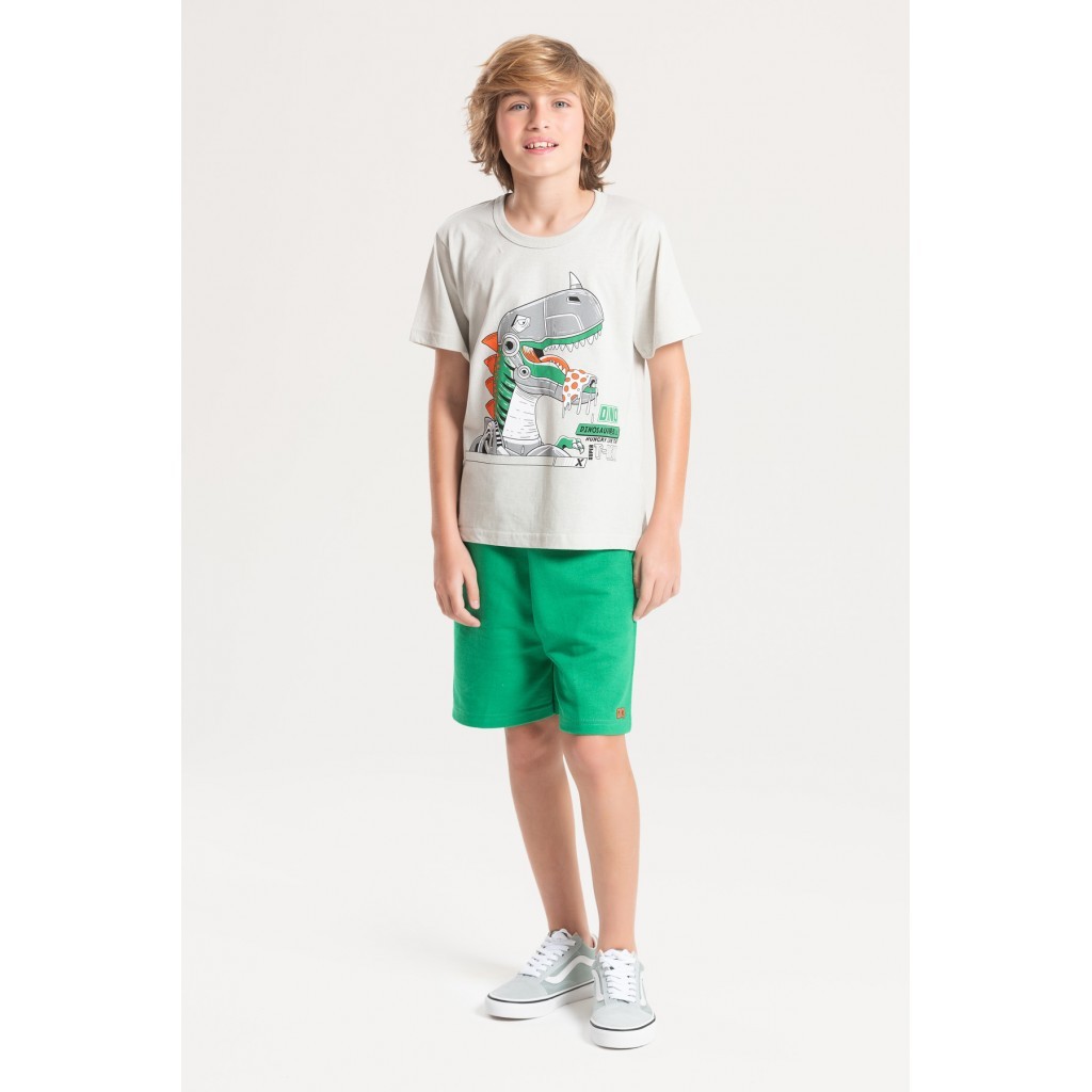 Conjunto Masculino Super T-rex em Oferta na Shopee