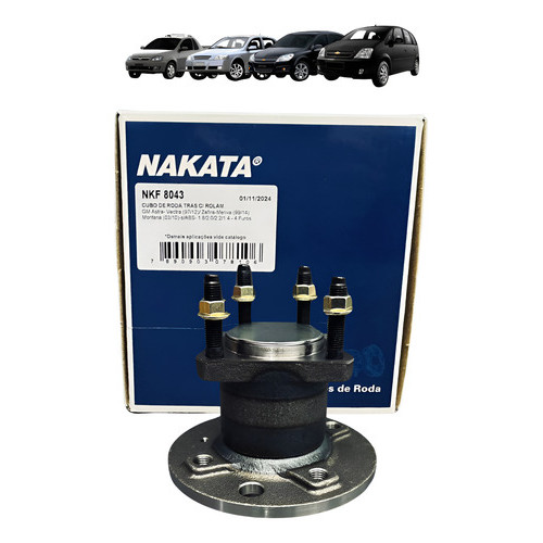 Cubo Roda Traseiro C/ Rolamento Vectra 1997 Ate 2013 Nakata em Oferta na Shopee