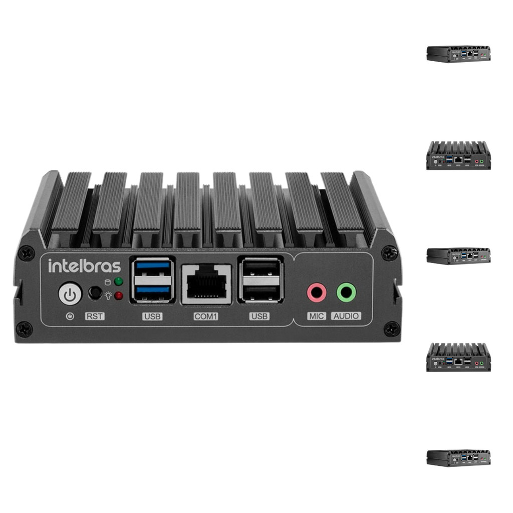 Mini PC Industrial Appliance IAP 1000 Intelbras Servidor Dedicado Rack 1U com Fonte Bivolt
