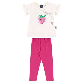 Conjunto Blusa e Legging Menina Bee Loop em Oferta na Shopee