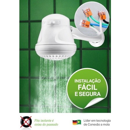 Kit 3 peças Conector Wago 41a Emenda 2 Fios para chuveiro bivolt Modelo 221-612 em Oferta na Shopee