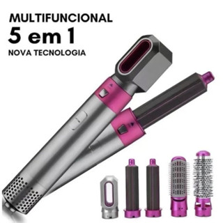 5 em 1 secador de cabelo escova de ar quente modelador de cabelo 110v 220v em Oferta na Shopee