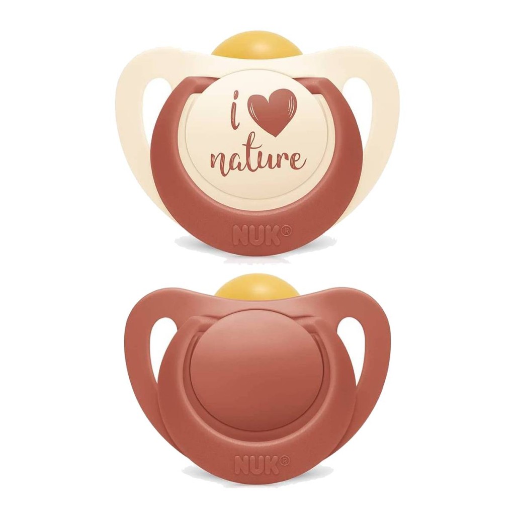 Kit 2 Chupetas For Nature Latex 6m+  Rosa - NUK em Oferta na Shopee