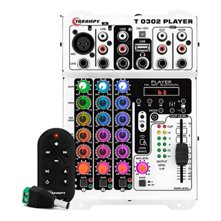 Mesa De Som Taramps T0302 Player Efeito Luz Multicolor em Oferta na Shopee