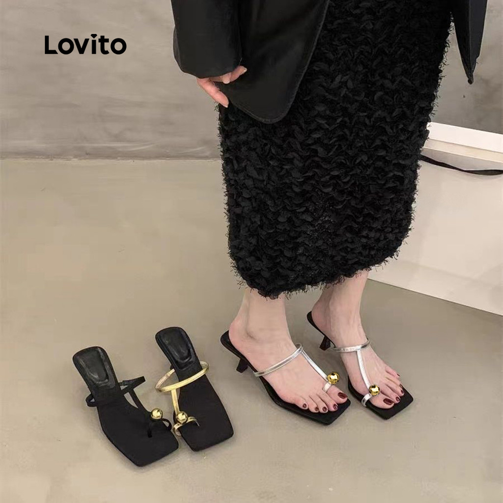Detalhes do Lovito Sapato Feminino Versátil com Design Retrô Elegante para Uso Diário LFA79011