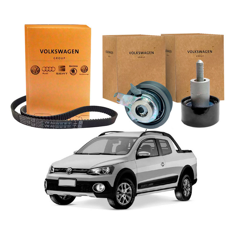 Kit Correia Dentada Tensor Saveiro Cross 1.6 16v 2014 A 2017