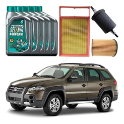Kit Revisao Oleo Filtro Fiat Palio Adv 1.8 Etorq 2012 A 2020
